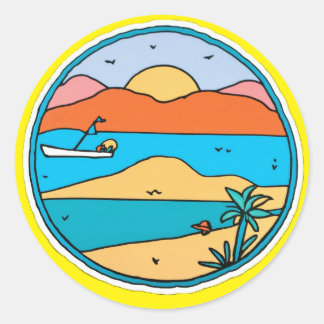 Pegatina Redonda Pegatinas Artsy Anna