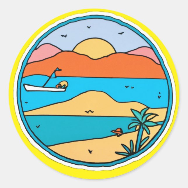 Pegatina Redonda Pegatinas Artsy Anna (Anverso)