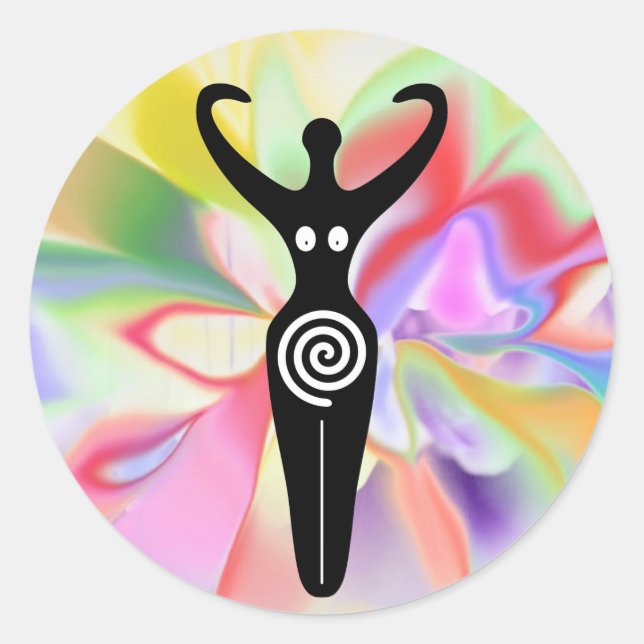 Pegatina Redonda pegatinas aura (Anverso)