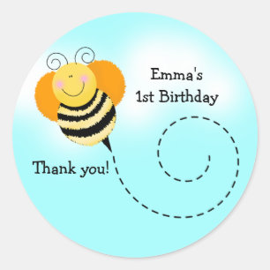 Pegatina Redonda Pegatinas BEE HOP ROUND Bumblebee Favorito