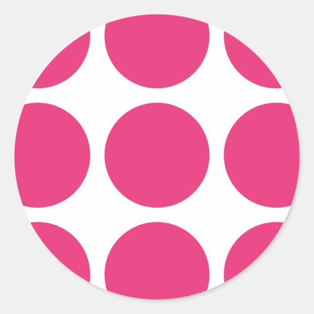Pegatina Redonda Pegatinas Big Polka Dots (Anverso)