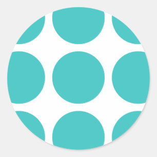 Pegatina Redonda Pegatinas Big Polka Dots