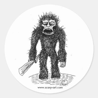 Pegatina Redonda Pegatinas BIGFOOT