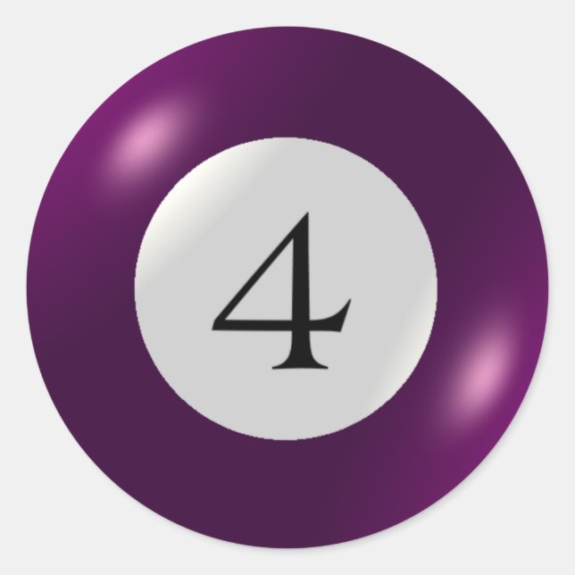 Pegatina Redonda Pegatinas - Billetes - 4 bolas (Anverso)