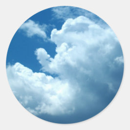 Pegatina Redonda pegatinas "Blue Skies"