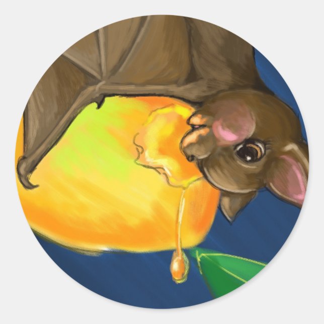 Pegatina Redonda Pegatinas Bonita (Anverso)