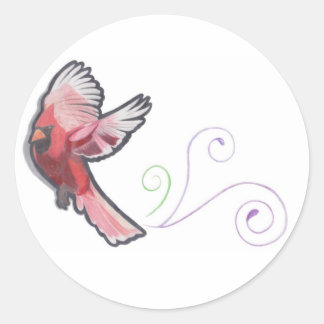 Pegatina Redonda Pegatinas cardinales