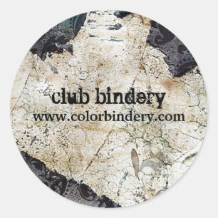 Pegatina Redonda Pegatinas clásicos de moda