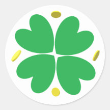 Pegatinas - Clover de 4 hojas