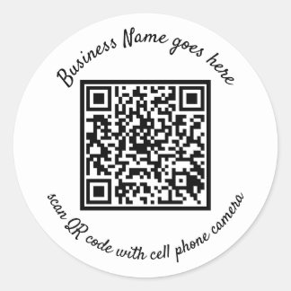 Pegatina Redonda Pegatinas con código QR