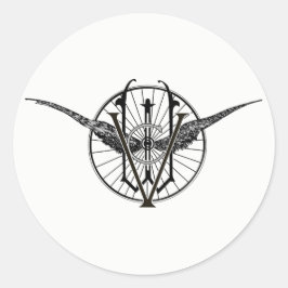 Pegatina Redonda Pegatinas con logotipo del Club de Ruedas Vermont