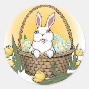Pegatina Redonda Pegatinas Conejo de Pascua Pegatinas Clásicos de P