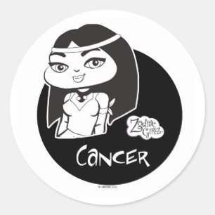 Pegatina Redonda Pegatinas contra el cáncer