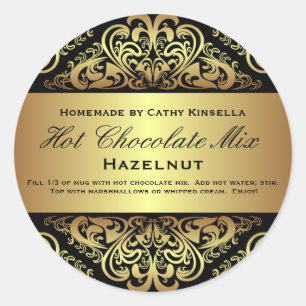 Pegatina Redonda Pegatinas cuadrados, brillante, grande, de 3 pulga