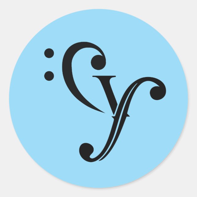 Pegatina Redonda Pegatinas Cy (Anverso)