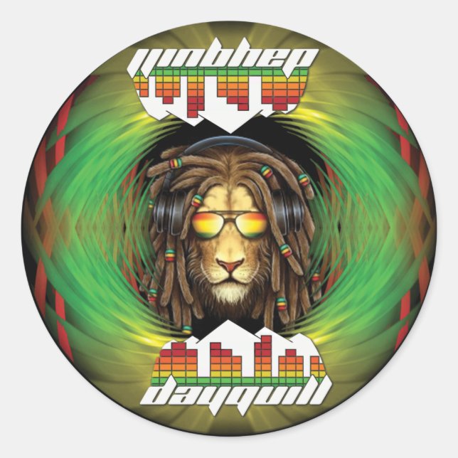 Pegatina Redonda Pegatinas Dayquills Control Vinyl (Anverso)