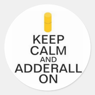 Pegatina Redonda Pegatinas de Adderall