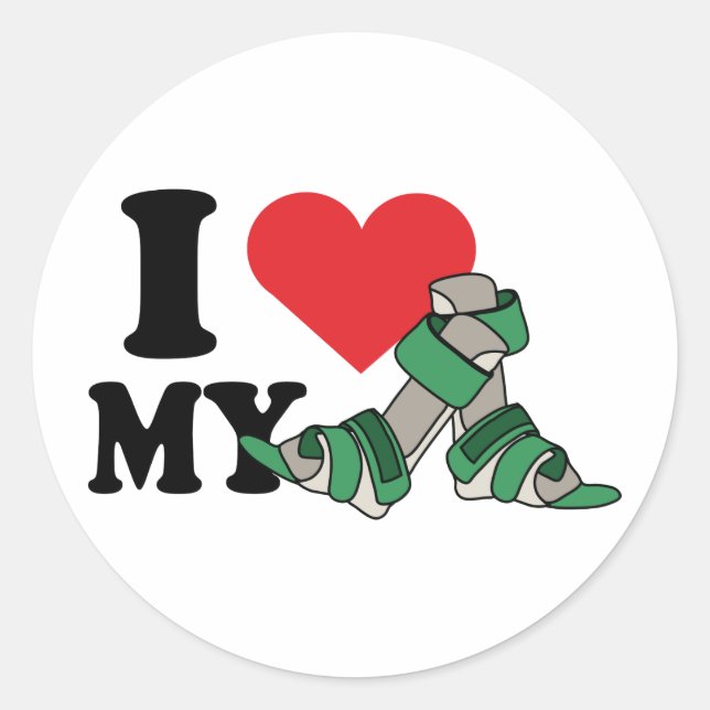 Pegatina Redonda PEGATINAS de afecto AFO (Anverso)