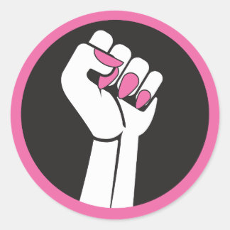 Pegatina Redonda Pegatinas de Agenda Feminista