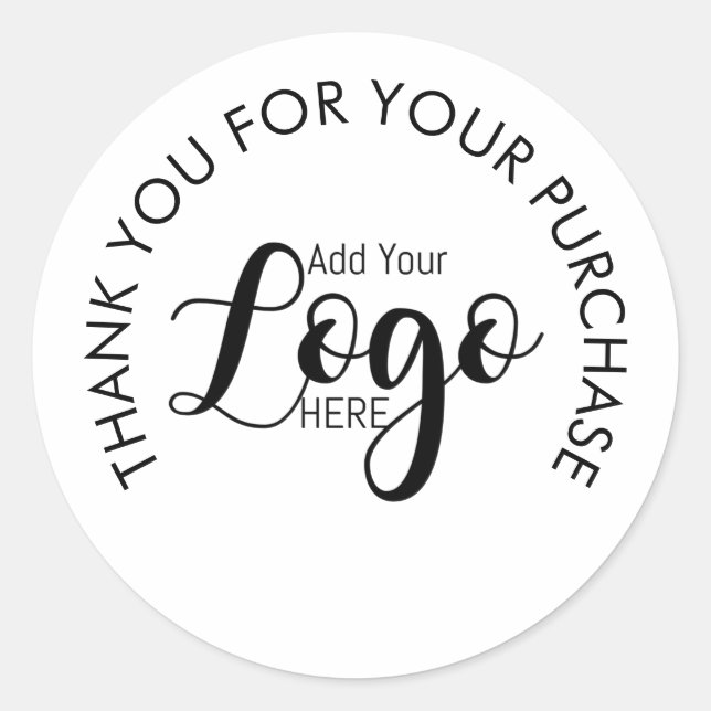 Pegatina Redonda Pegatinas de agradecimiento para repostería con lo (Anverso)
