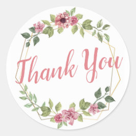 Pegatina Redonda Pegatinas de agradecimiento personalizados