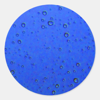 Pegatina Redonda Pegatinas de Agua Azul