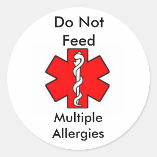 Pegatina Redonda Pegatinas de alerta