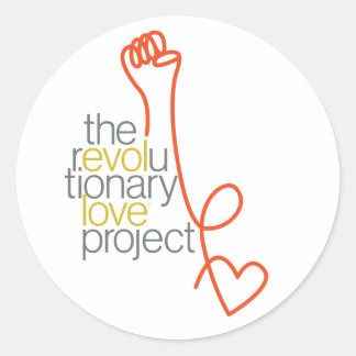 Pegatina Redonda Pegatinas de amor revolucionarios