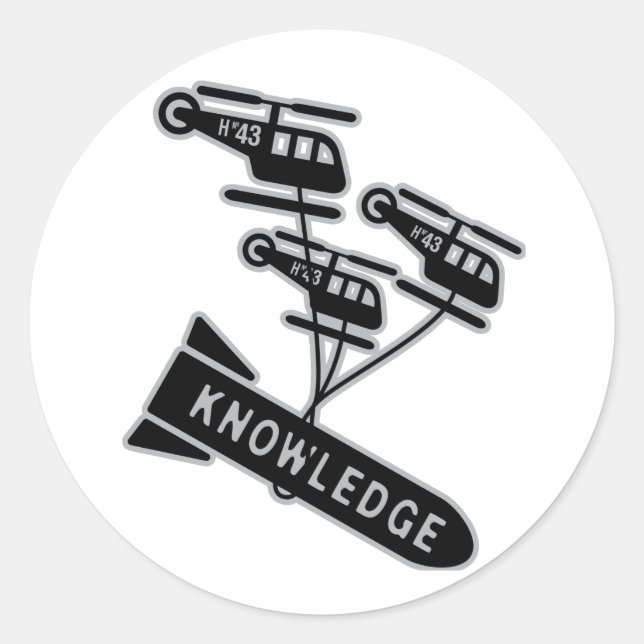 Pegatina Redonda Pegatinas de Andy Howell (Anverso)