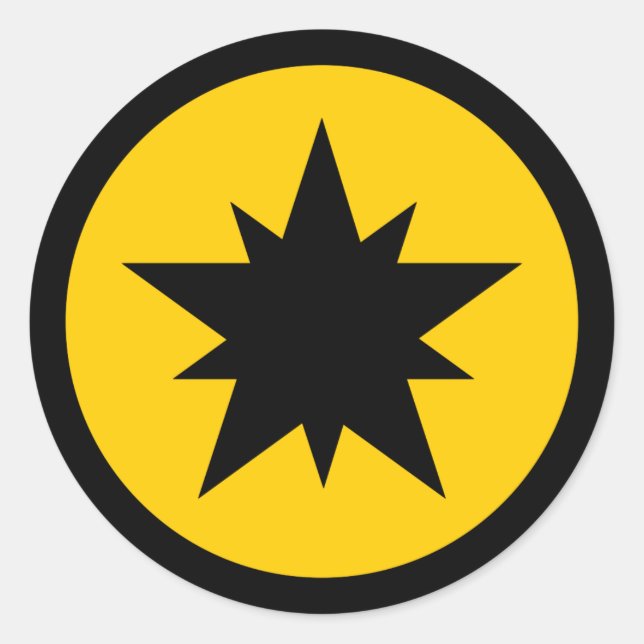 Pegatina Redonda Pegatinas de Ansteorra (Anverso)