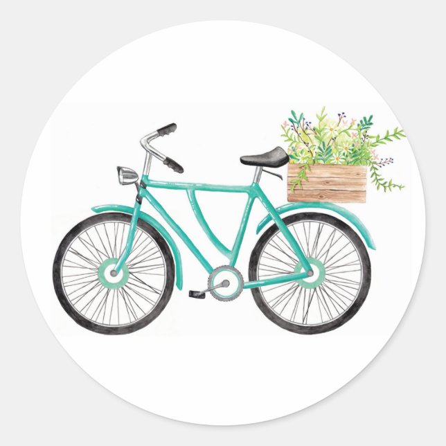 Pegatina Redonda Pegatinas de Aqua Cruiser (Anverso)