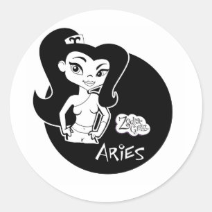 Pegatina Redonda Pegatinas de Aries
