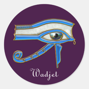 Pegatina Redonda Pegatinas de arte egipcios OJOS DE HORUS Wadjet