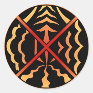 Pegatina Redonda Pegatinas de arte espiritual Primeras Naciones Peg