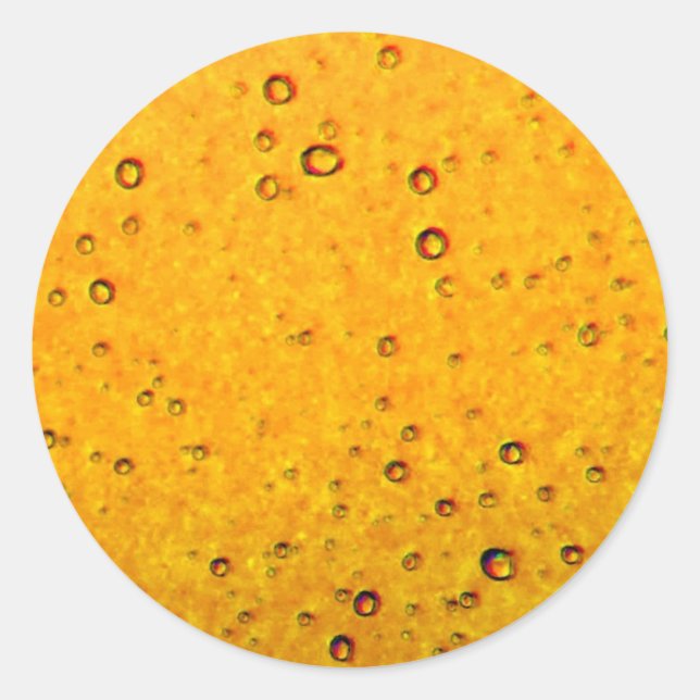 Pegatina Redonda Pegatinas de arte naranja Soda (Anverso)