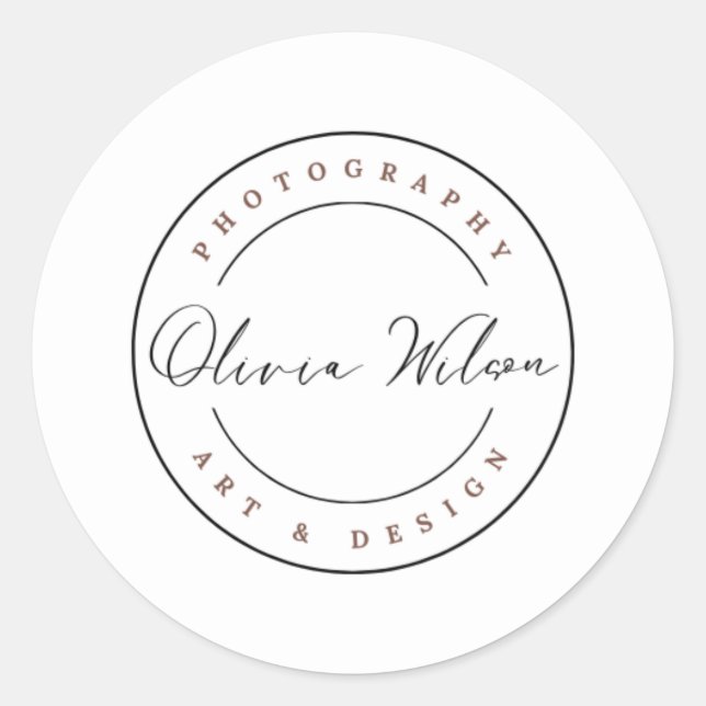 Pegatina Redonda Pegatinas de arte y diseño (Anverso)