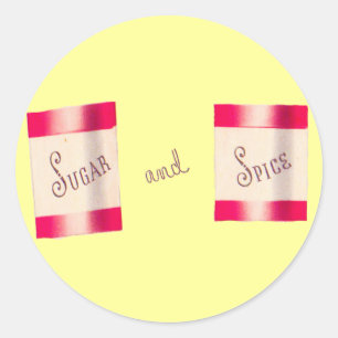 Pegatina Redonda Pegatinas de azúcar y especias