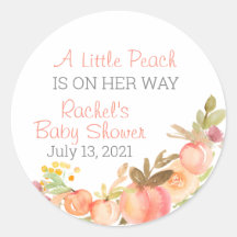 Pegatinas de Baby Shower con temas de promoción