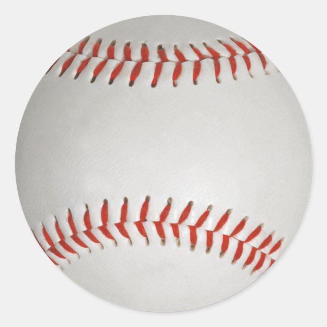 Pegatina Redonda Pegatinas de béisbol (Anverso)