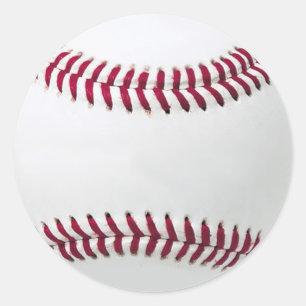 Pegatina Redonda Pegatinas de béisbol - Añade tu mensaje