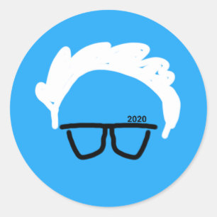 Pegatina Redonda Pegatinas de Bernie 2020