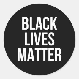 Pegatina Redonda PEGATINAS de BLM Black Lives Matter