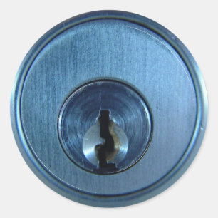 Pegatina Redonda Pegatinas de bloqueo metalizado