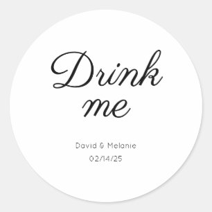 Pegatina Redonda pegatinas de boda