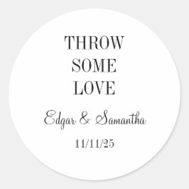 Pegatina Redonda pegatinas de boda