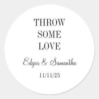 Pegatina Redonda pegatinas de boda