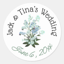 Pegatinas de boda personalizadas