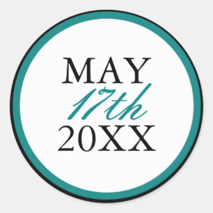 Pegatina Redonda Pegatinas de bodas