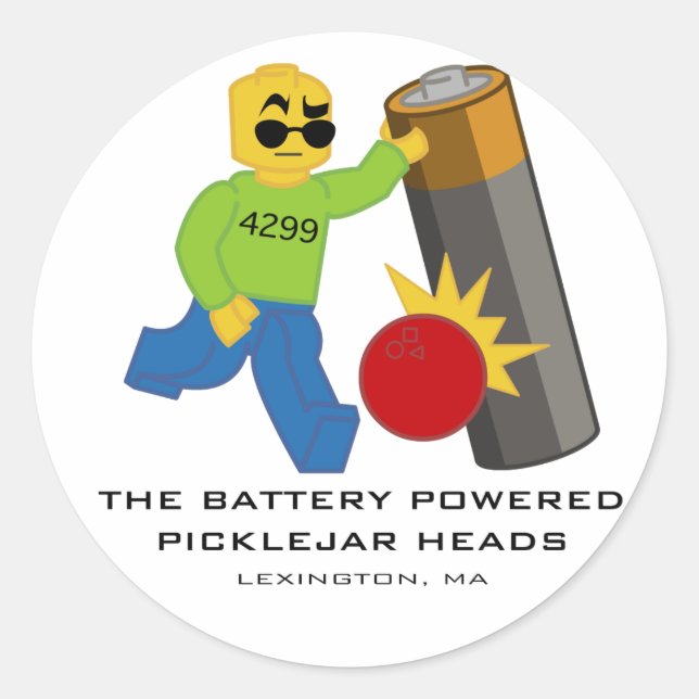 Pegatina Redonda Pegatinas de BPPJH (Anverso)