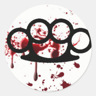 Pegatina Redonda Pegatinas de Brass Knuckle